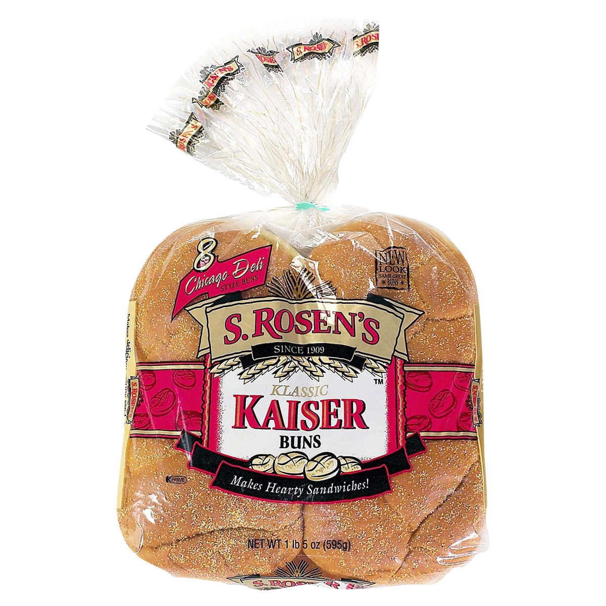 slide 1 of 1, S. Rosen's Buns, Klassic, Kaiser, 8 ct