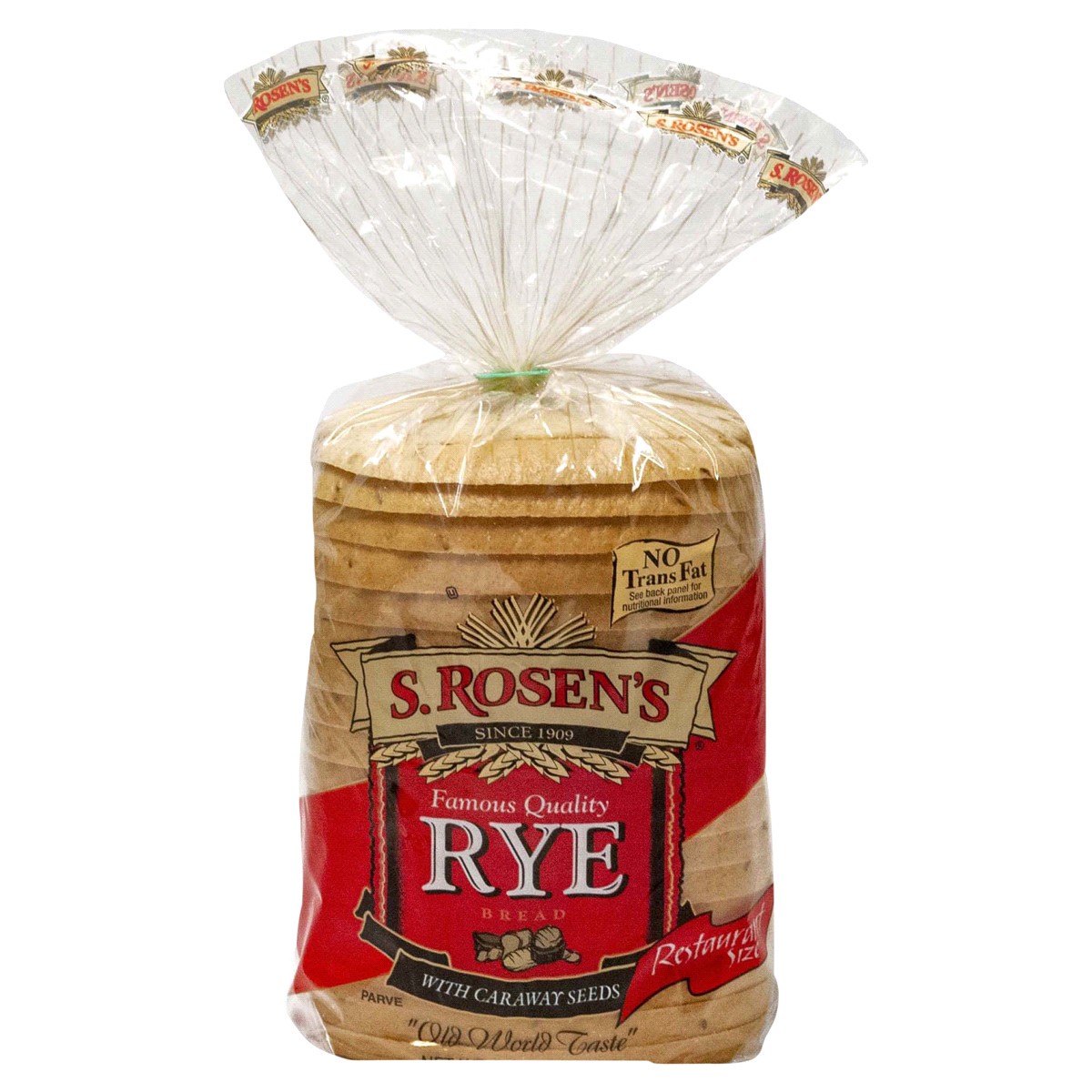 slide 1 of 1, S ROSENS S. Rosen's Famous Quality Caraway Rye Bread, 24 oz