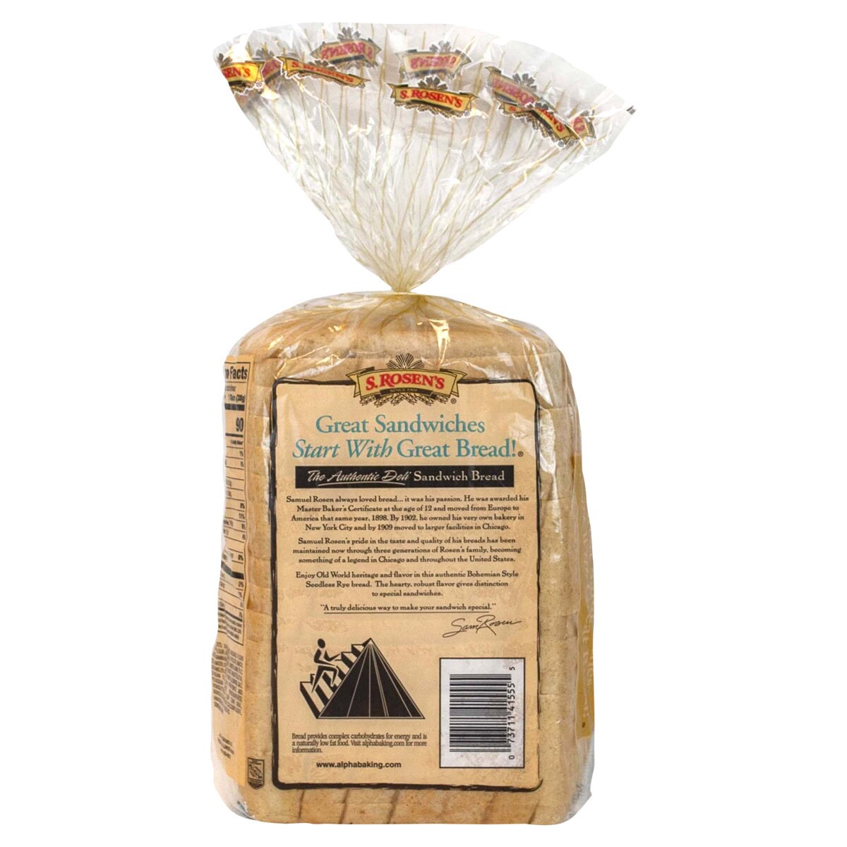 slide 2 of 2, S. Rosen's Bohemian Style Rye, Unseeded, 24oz, 24 oz
