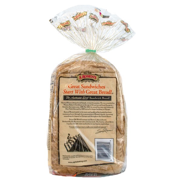 slide 4 of 9, S ROSENS S. Rosen's Marble Rye with Caraway Seeds Swirled Bread, 24 oz