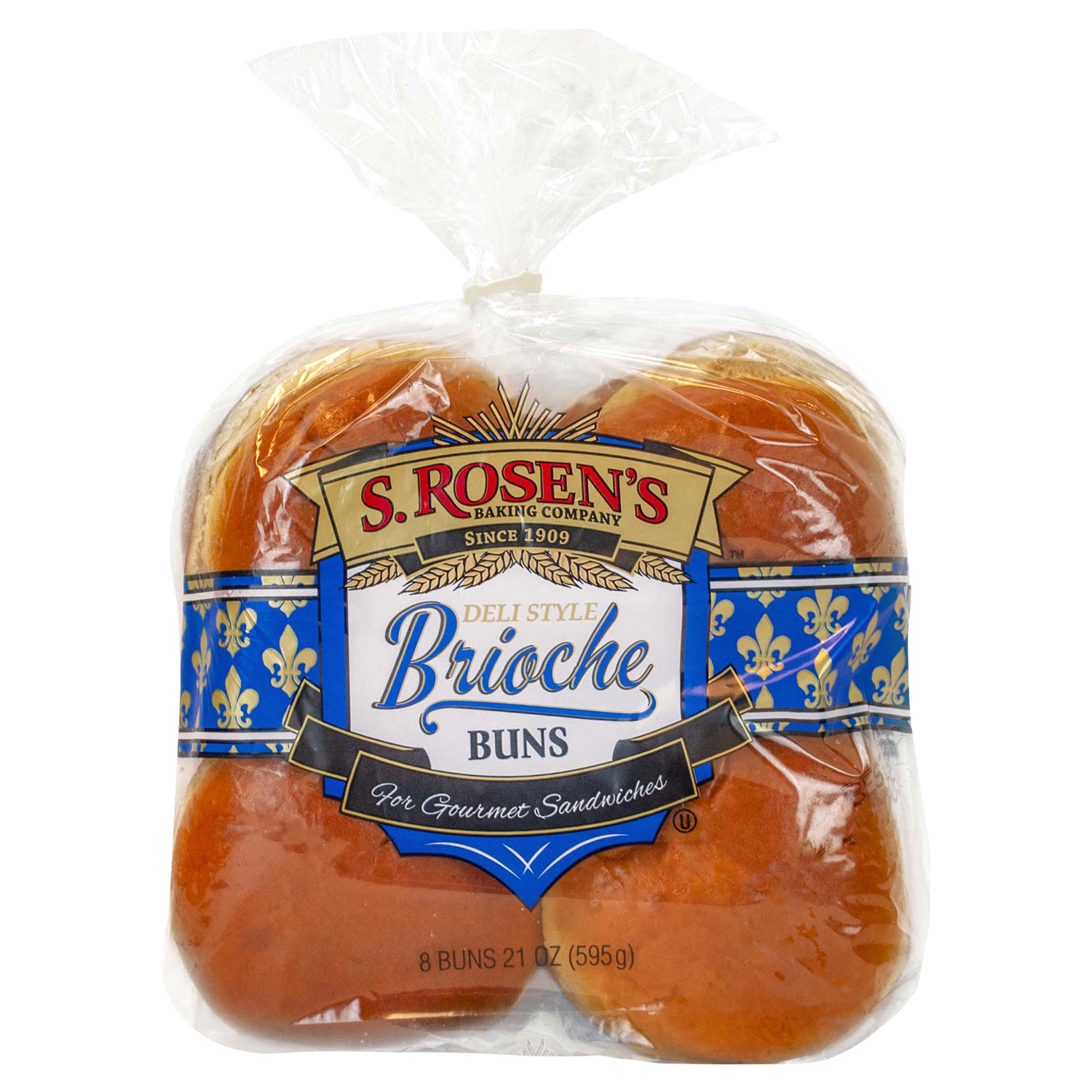 slide 1 of 2, S. Rosen's Buns, Brioche, Deli Style, 8 ct