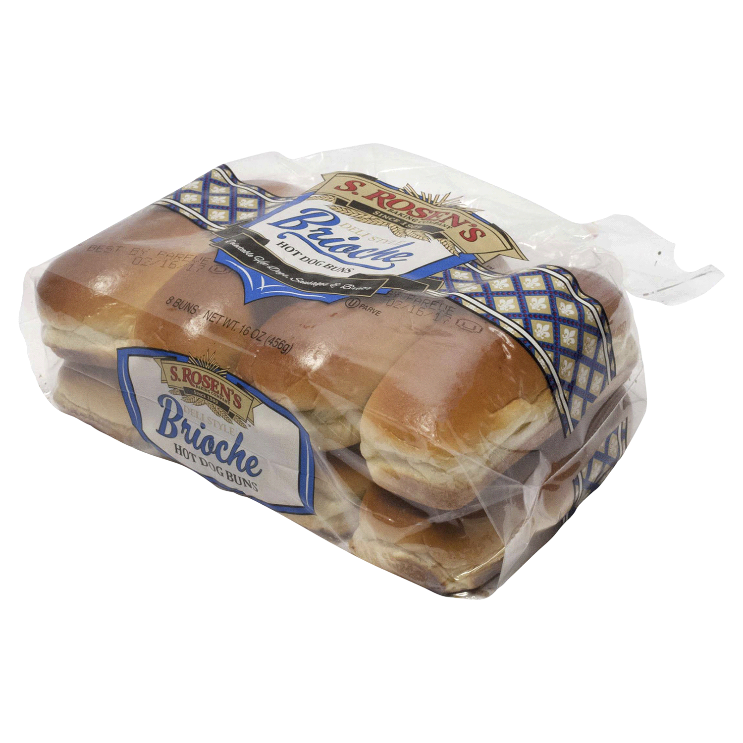 slide 2 of 2, S ROSENS S.rosen's Deli Brioche Hot Dog Buns, 16 oz