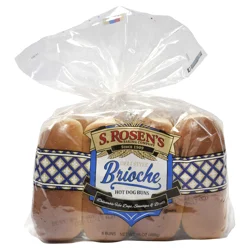 S ROSENS S.rosen's Deli Brioche Hot Dog Buns