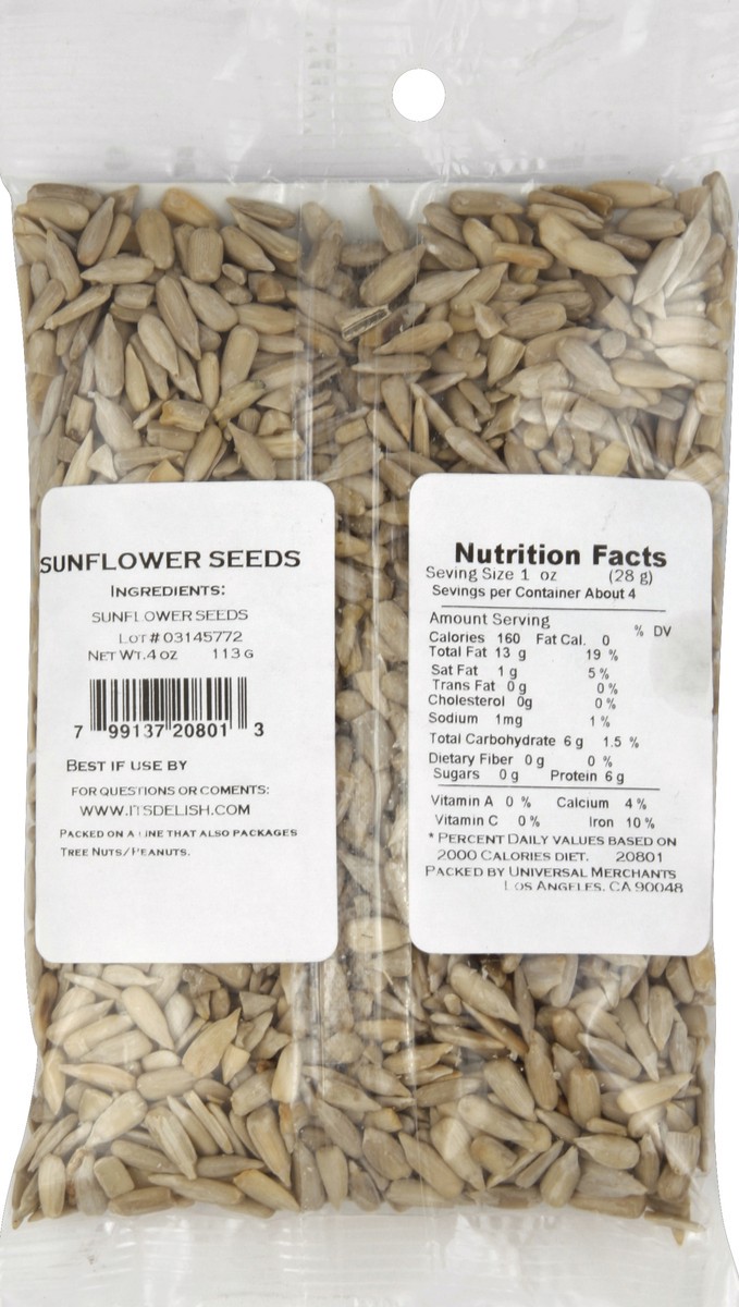 slide 2 of 4, It's Delish Sunflower Seeds, 4 oz