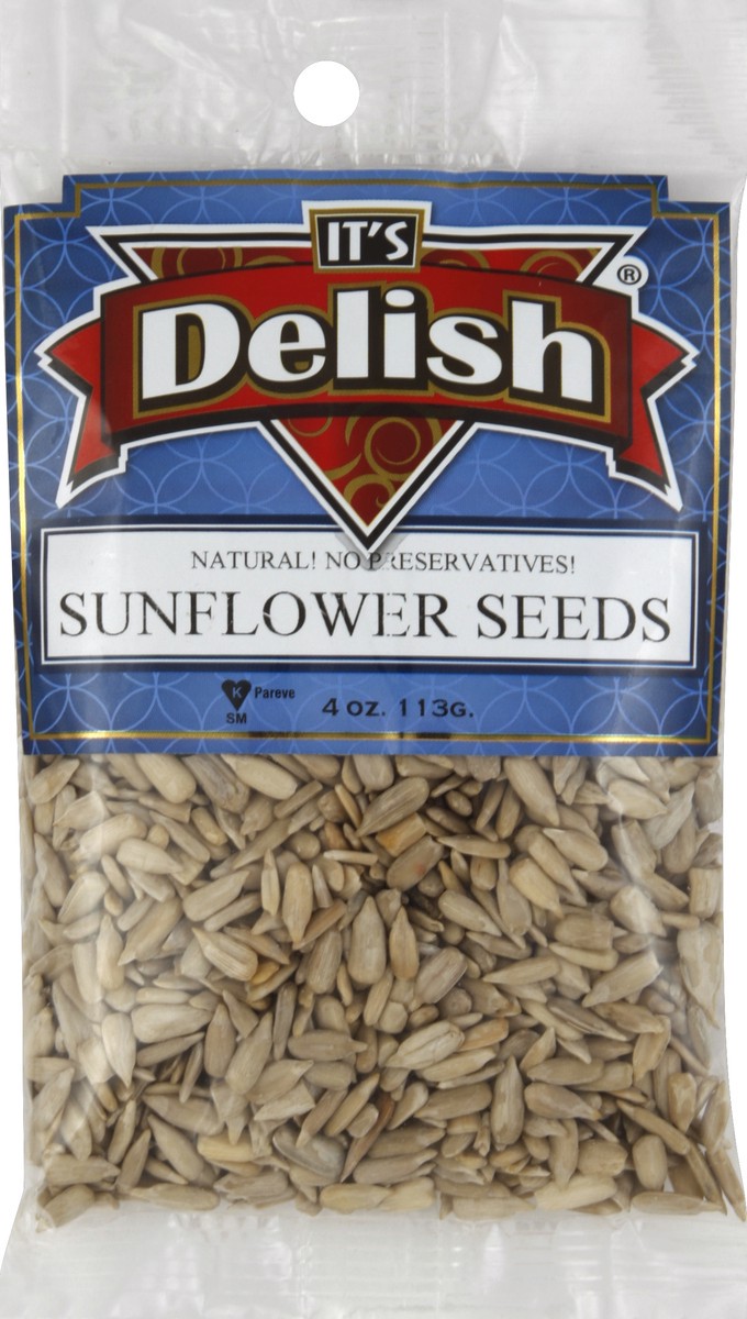 slide 1 of 4, It's Delish Sunflower Seeds, 4 oz