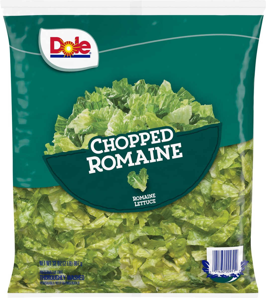 slide 1 of 10, Dole Salad Chopped Romaine Lettuce, 32 oz, 32 oz