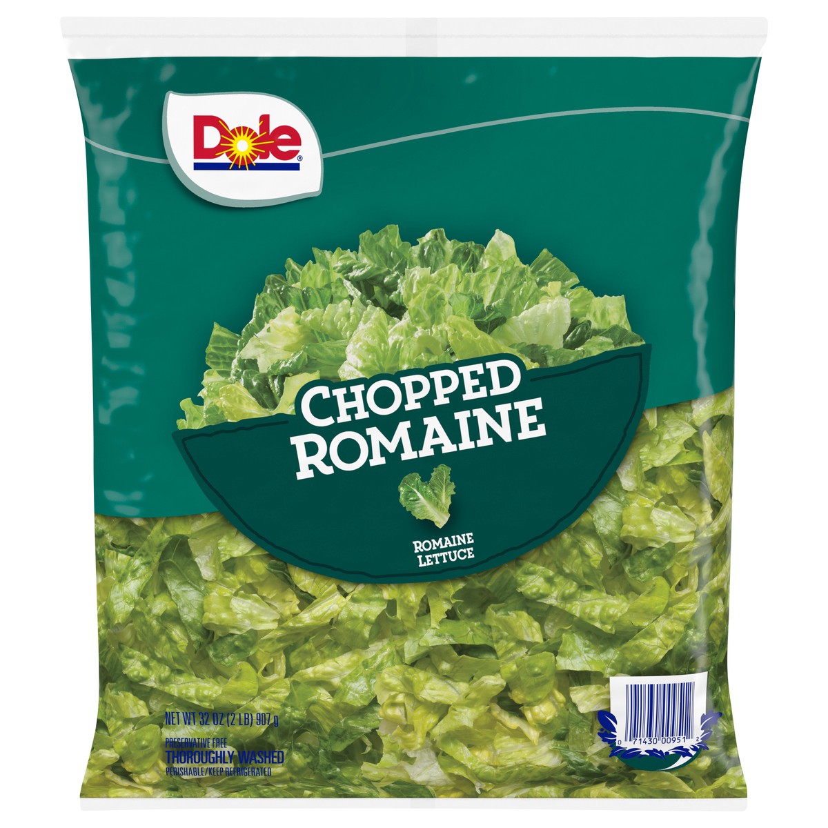 slide 1 of 10, Dole Salad Chopped Romaine Lettuce, 32 oz, 32 oz