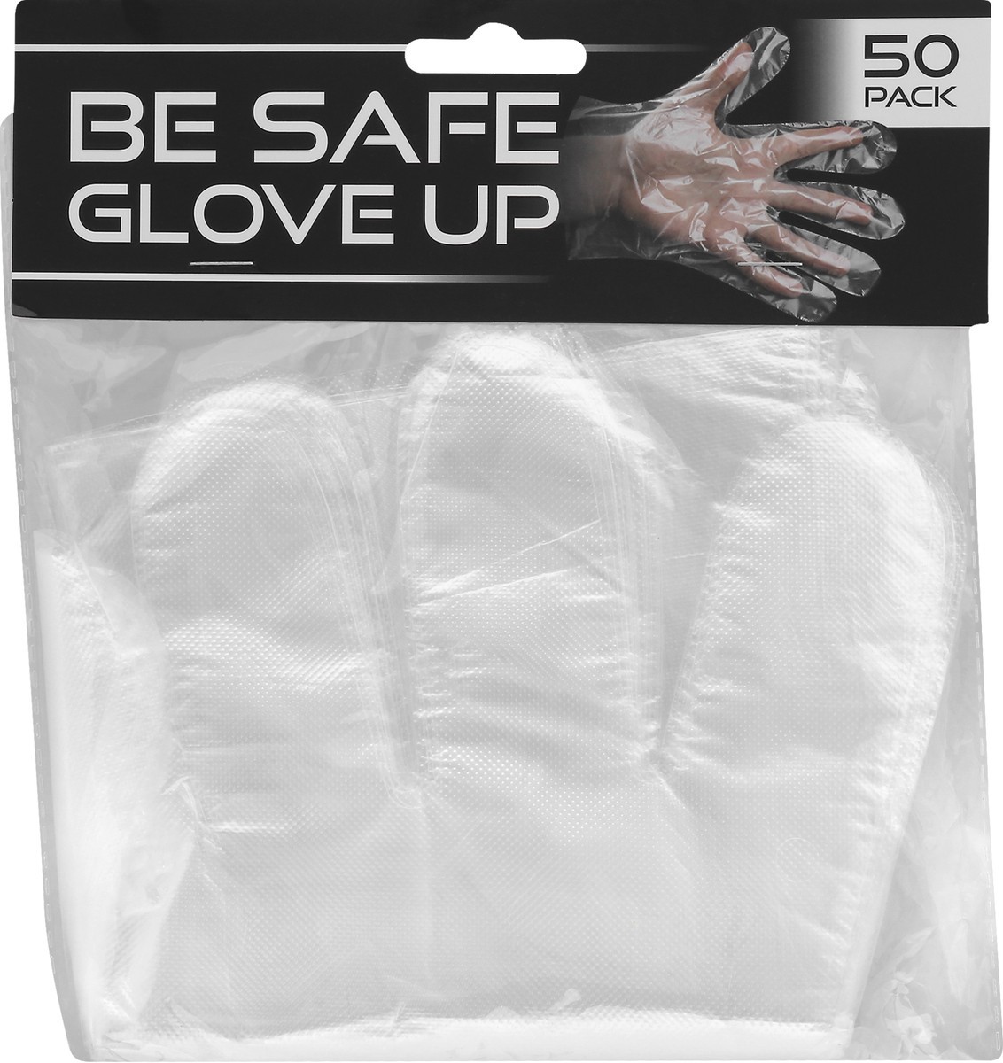 slide 1 of 9, Be Safe Glove Up Disposable Gloves 50 ea, 50 ct