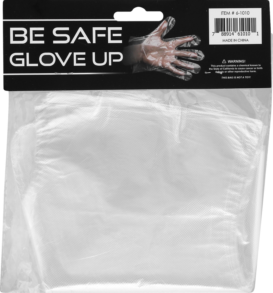slide 6 of 9, Be Safe Glove Up Disposable Gloves 50 ea, 50 ct