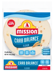 Mission Carb Balance Tortilla Wraps 8 Each