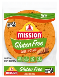Mission Gluten Free Sweet Potato Tortilla Wraps 6 ea