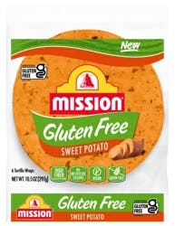 Mission Gluten Free Sweet Potato Tortilla Wraps 6 ea
