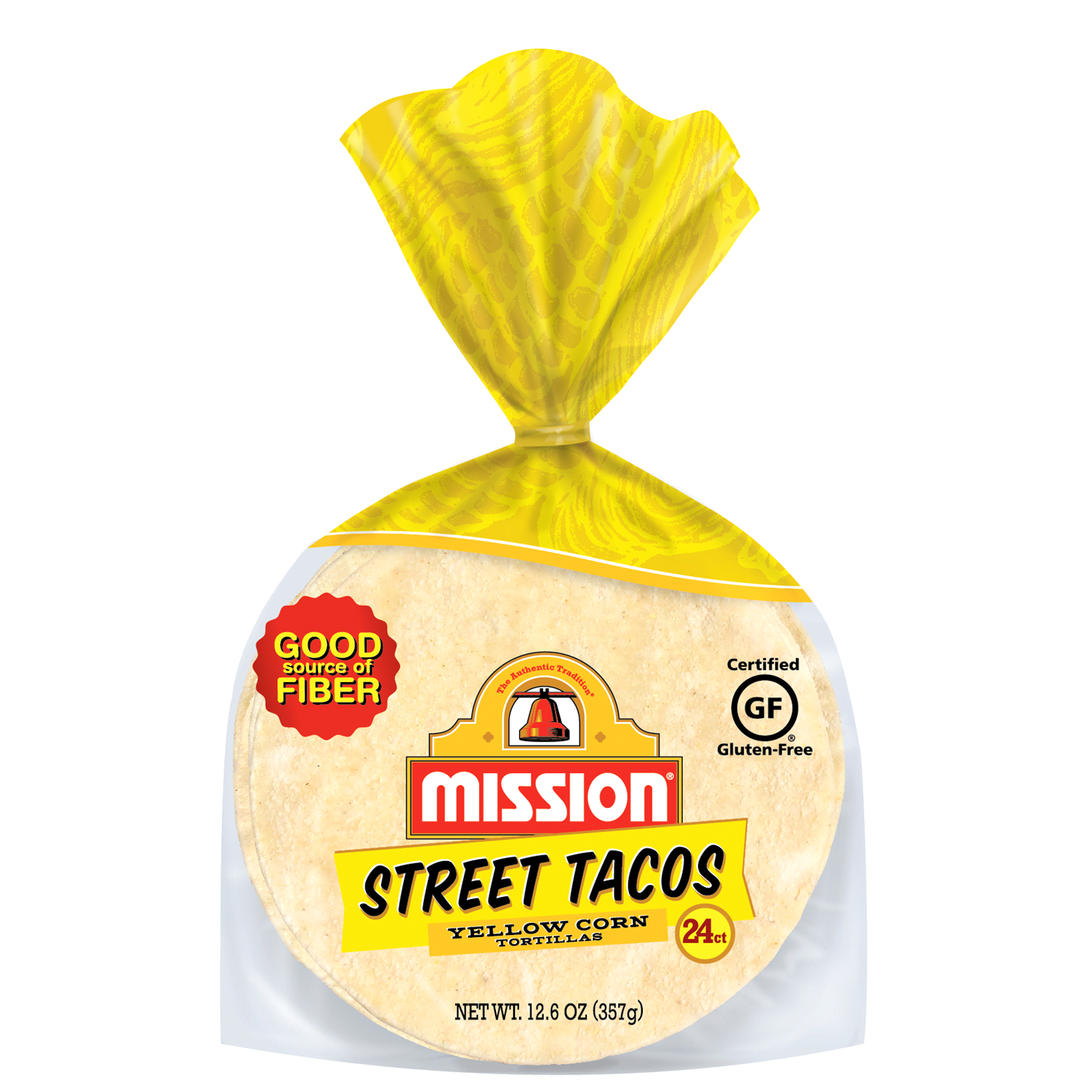 slide 1 of 2, Mission Street Tacos Yellow Corn Tortillas 24 ea, 24 ct