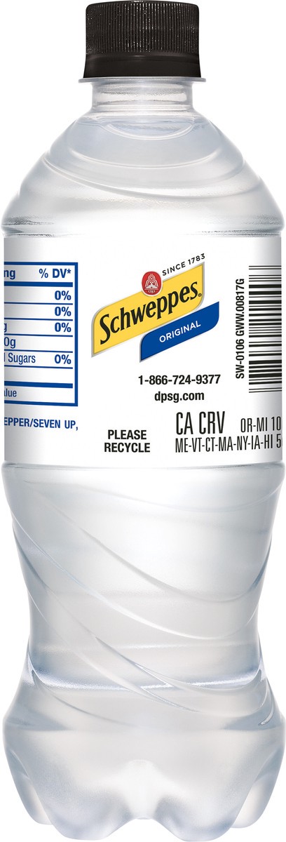 slide 5 of 9, Schweppes Original Sparkling Water Beverage, 20 fl oz bottle, 20 fl oz