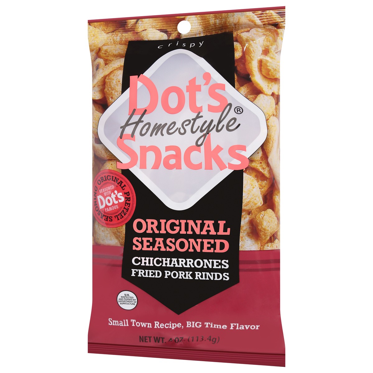 slide 5 of 9, Dot's Homestyle Snacks Dot's Homestyle Pretzels Dots Chicharrones 4 Oz, 4 oz