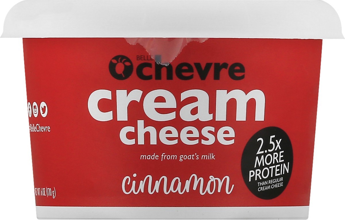 slide 6 of 9, Belle Chevre Cream Cheese, Cinnamon, 6 oz