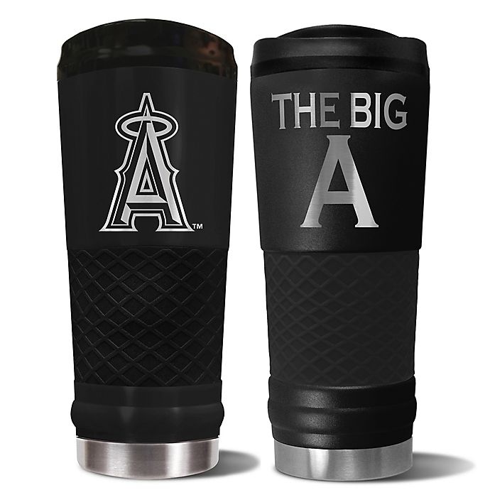 slide 1 of 1, MLB Los Angeles Angels Powder Coated Stealth Draft Tumbler, 24 oz