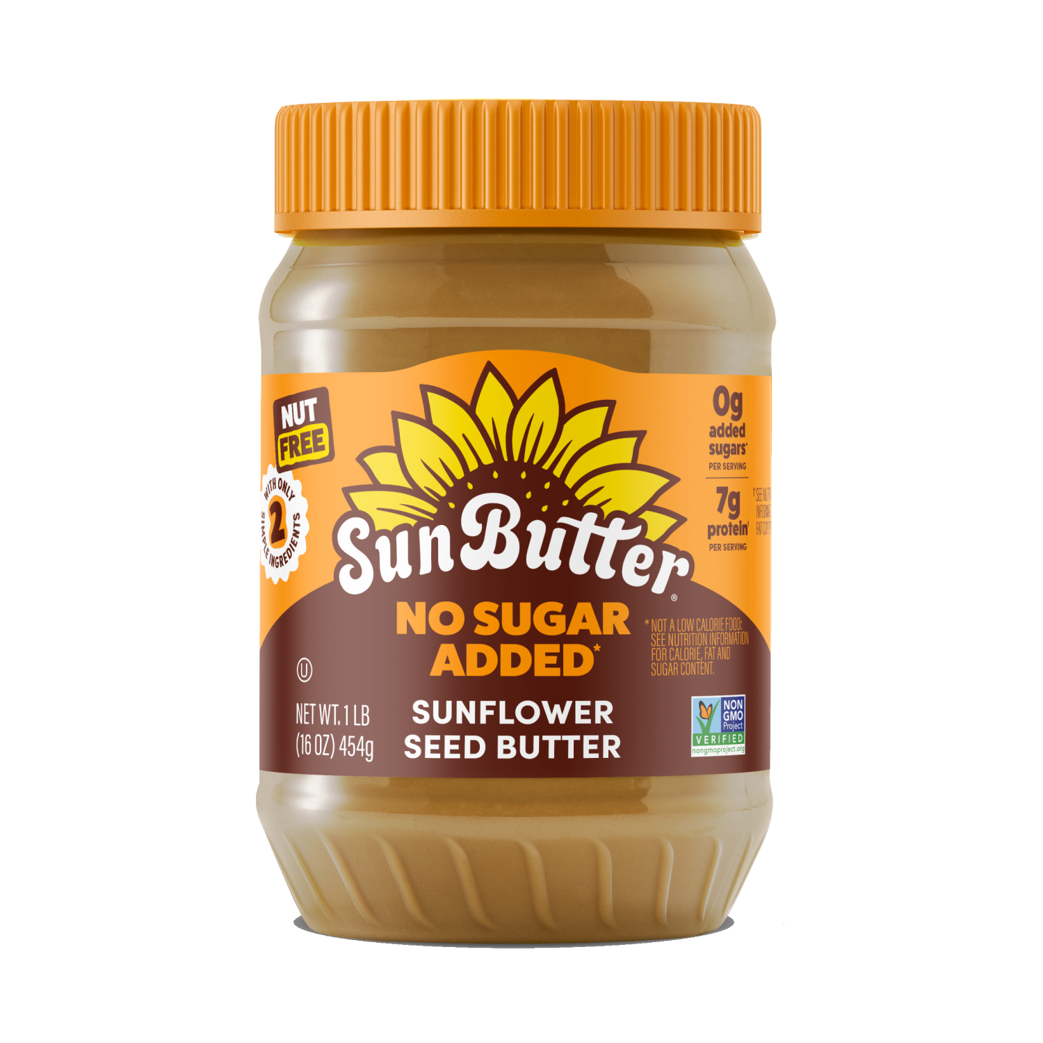 slide 1 of 3, SunButter No Sugar Added Sunflower Seed Butter 16 oz, 1 lb