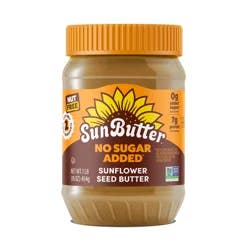 SunButter No Sugar Added Sunflower Seed Butter 16 oz