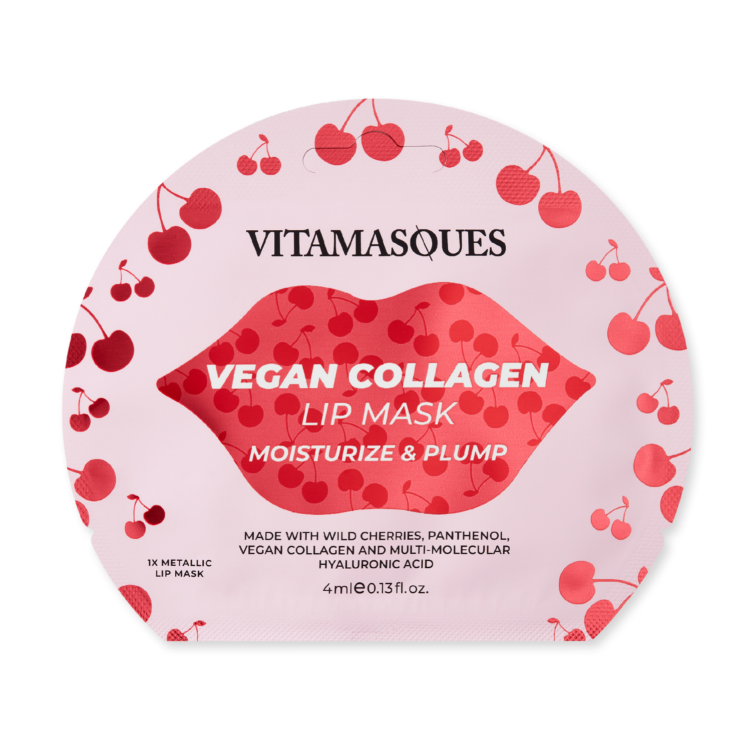 slide 1 of 1, Vitamasques Cherry Vegan Collagen Lip Mask, 1 ct