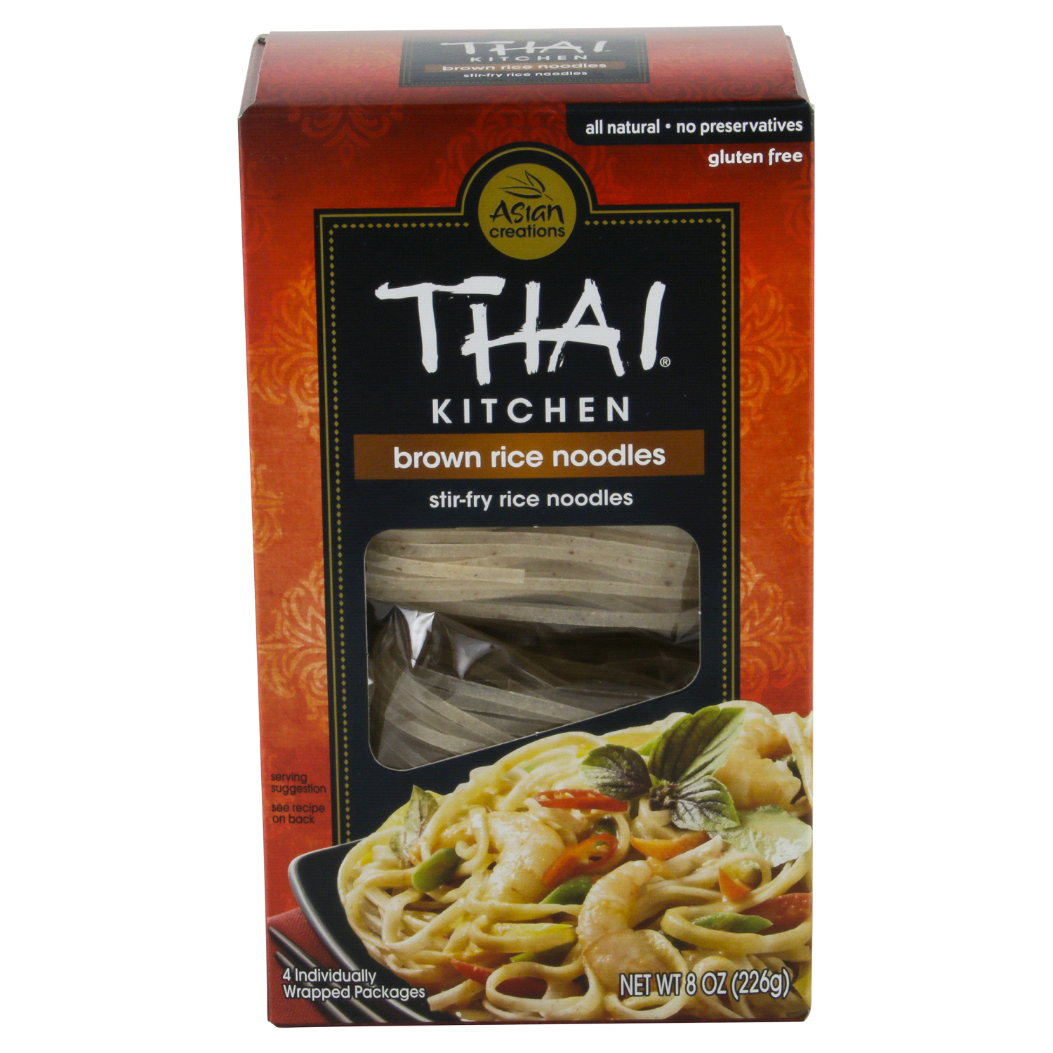 slide 1 of 4, Thai Kitchen Gluten Free Brown Rice Noodles, 8 oz, 4 ct