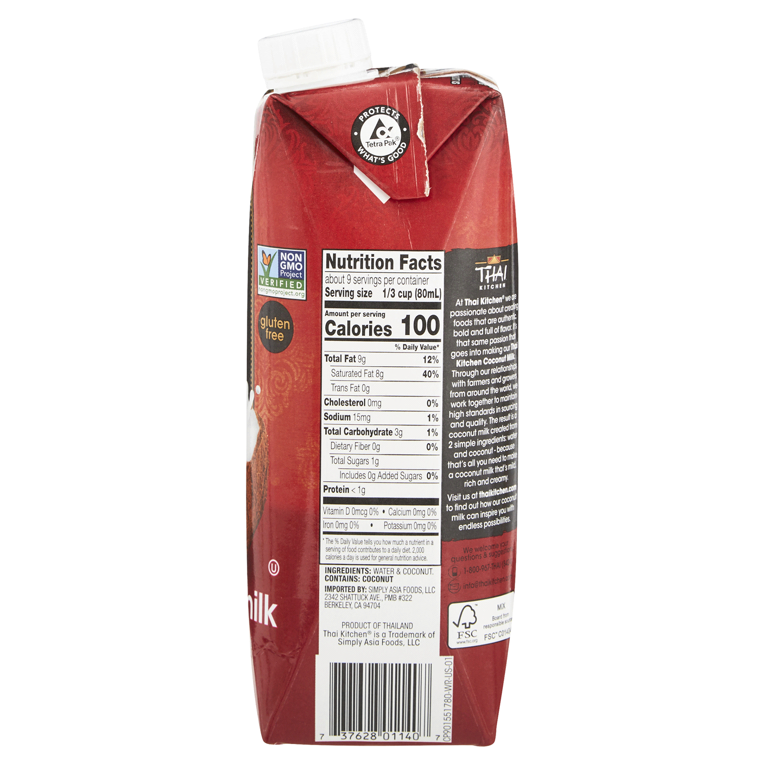 slide 3 of 3, Thai Kitchen Coconut Milk, 25.36 fl oz, 25.36 fl oz