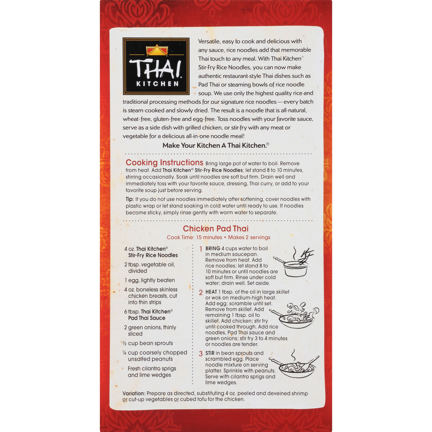 slide 8 of 8, Thai Kitchen Gluten Free Stir Fry Rice Noodles, 14 oz, 14 oz