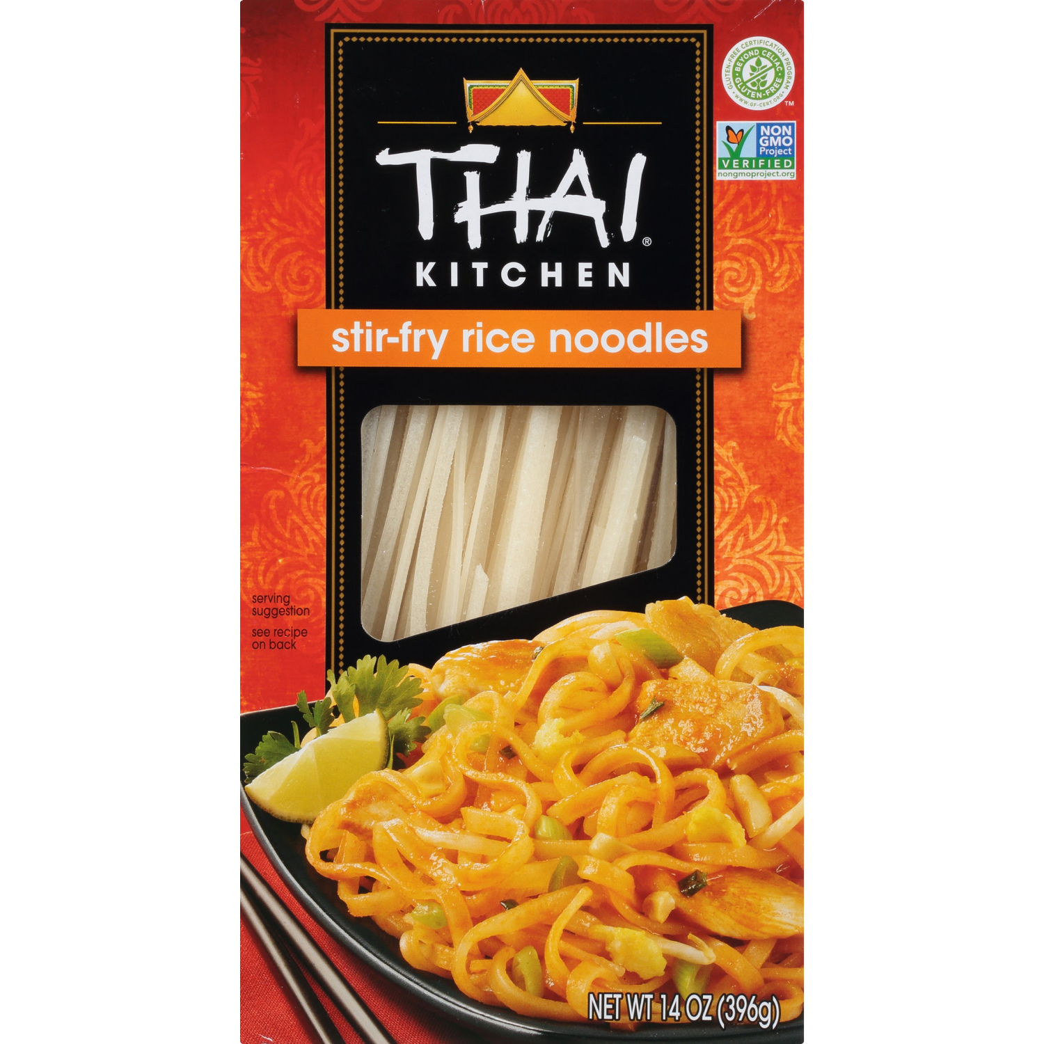 slide 1 of 8, Thai Kitchen Gluten Free Stir Fry Rice Noodles, 14 oz, 14 oz