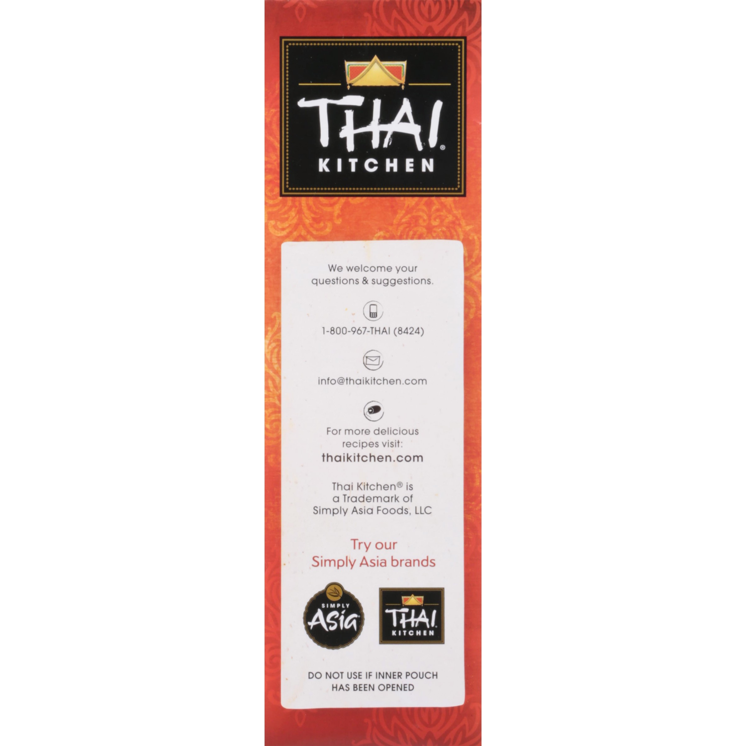 slide 2 of 8, Thai Kitchen Thin Rice Noodles, 8.8 oz