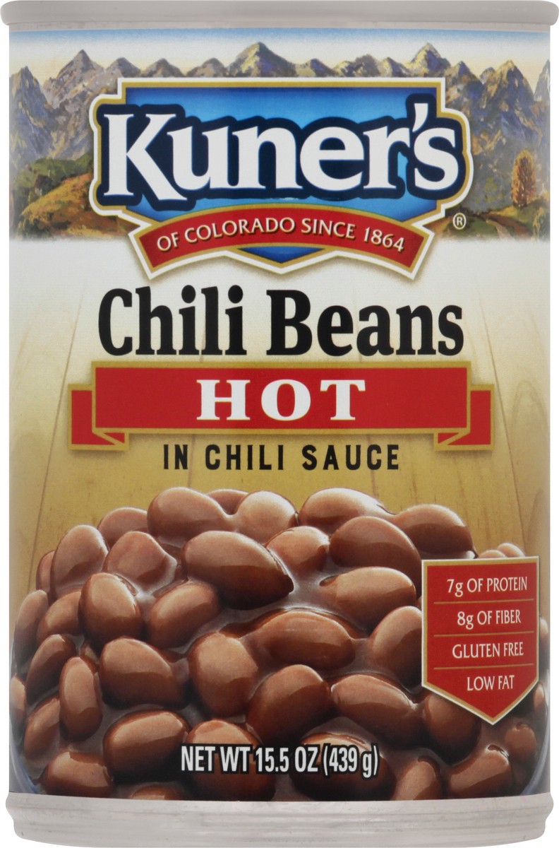 slide 1 of 12, Kuner's Hot Chili Beans 15.5 oz, 15.5 oz