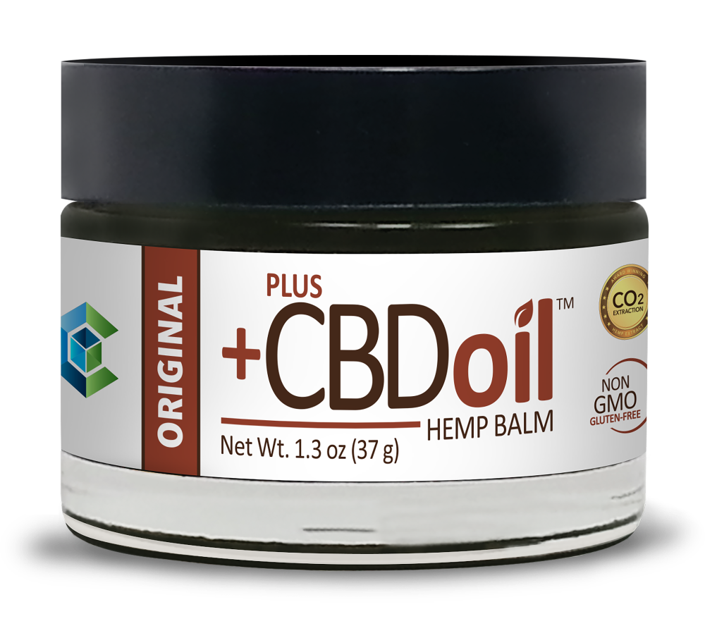 slide 1 of 1, Plus CBD Oil Hemp Balm Organic, 1.3 oz