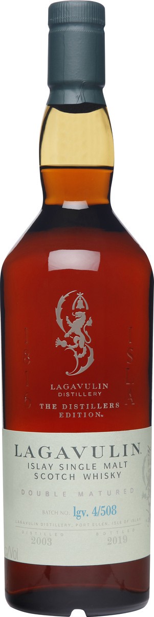 slide 2 of 2, Lagavulin Distiller's Edition Single Malt Scotch, 750 ml