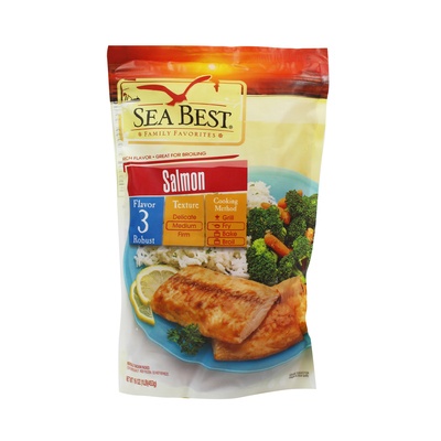 slide 1 of 1, Sea Best Salmon Fillets, 1 lb