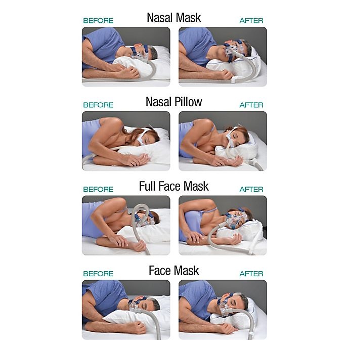 slide 7 of 7, Contour Living CPAP MAX 2.0 Orthopedic Airway Alignment Pillow - White, 1 ct