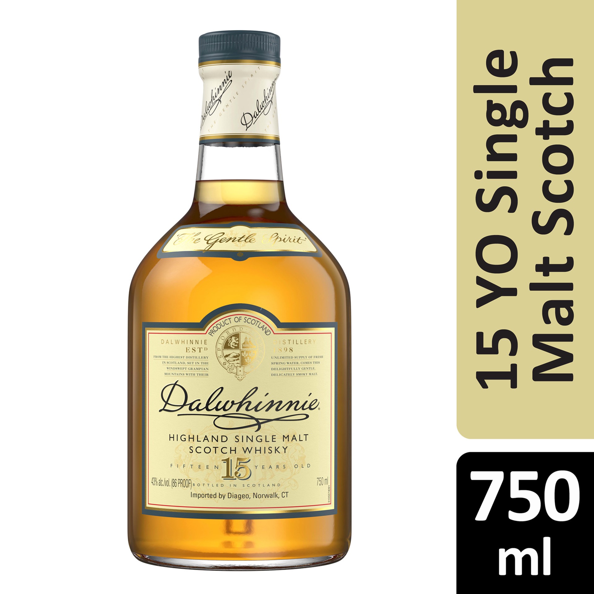 slide 1 of 11, Dalwhinnie 15 Year Old Single Malt Scotch Whisky, 750 mL, 750 ml