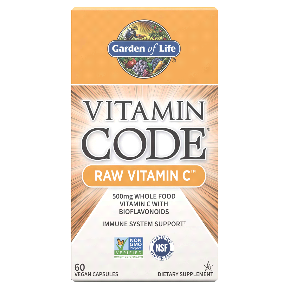 slide 1 of 5, Vitamin Code Raw Vitamin C, 60 ct