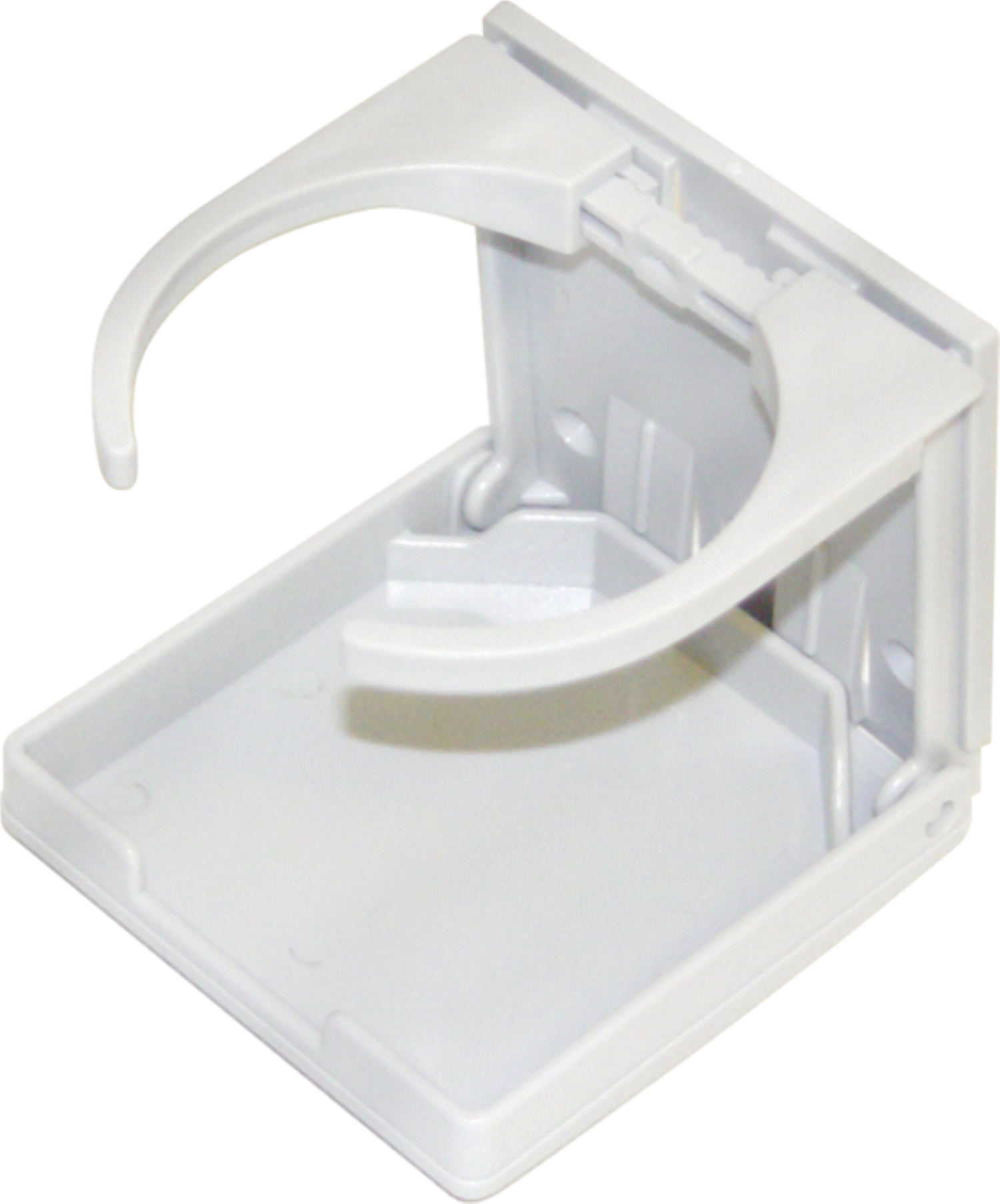 slide 1 of 1, Drink Holder Adjustable- White, 1 ct