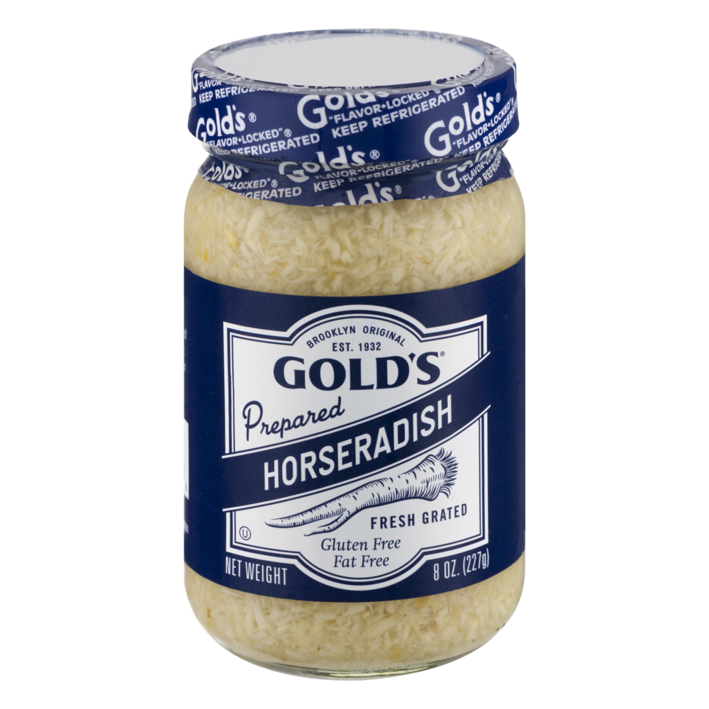 slide 1 of 3, Gold's White Horseradish Sauce, 8 oz