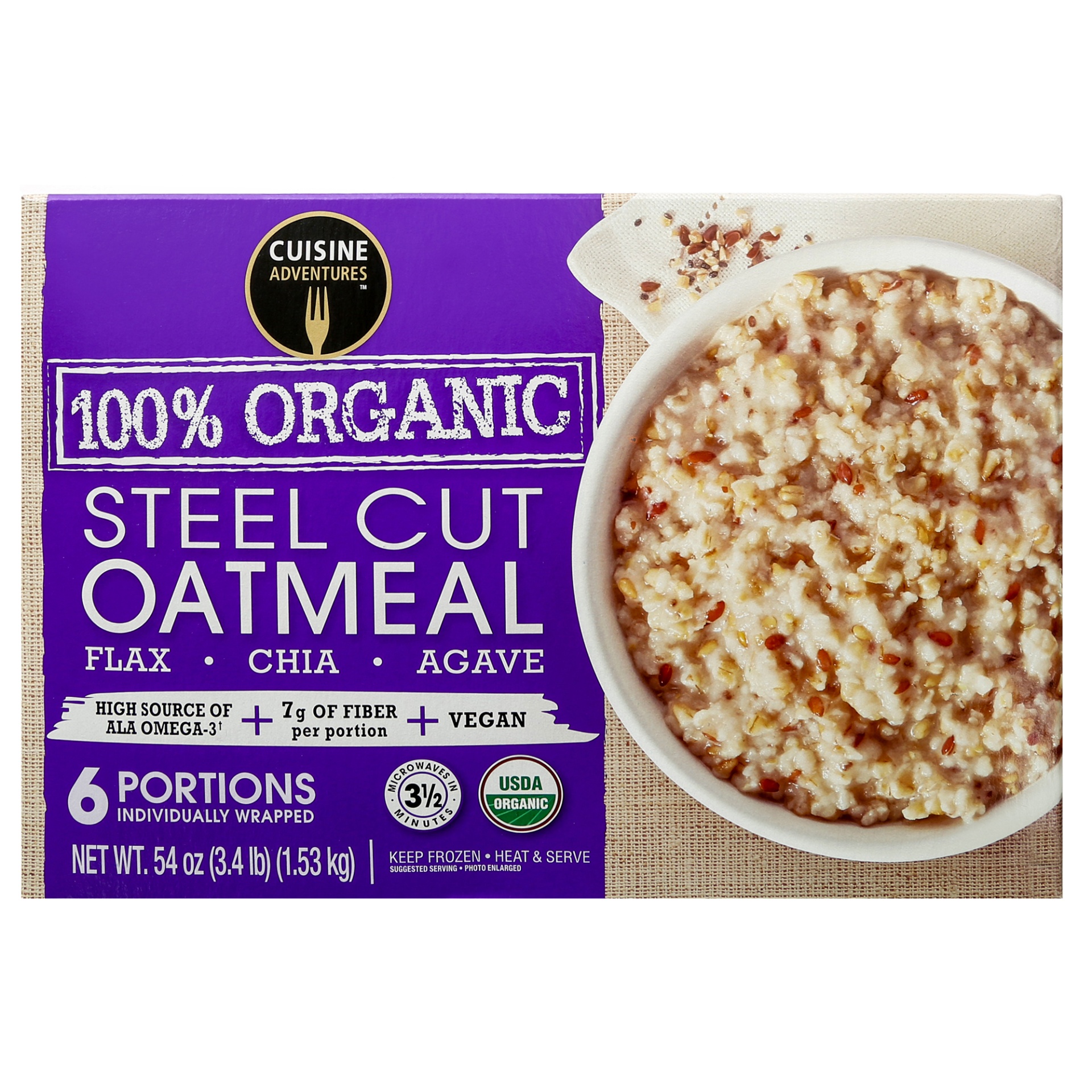 slide 1 of 1, Cuisine Adventure Organic Steel Cut Oatmeal, 