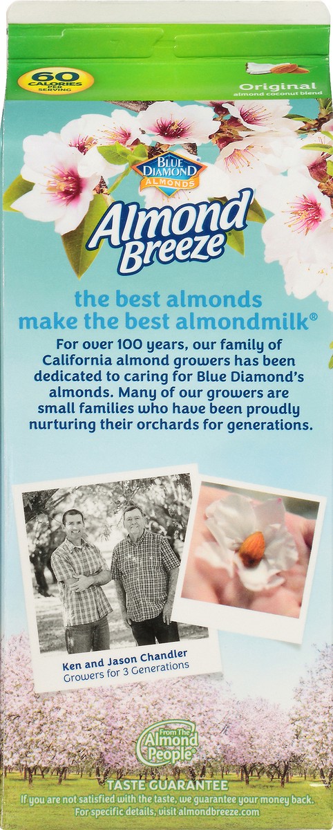 slide 7 of 9, Almond Breeze Blue Diamond Almond Breeze Original Almondmilk Coconutmilk Blend 0.5 gal. Carton, 1.89 liter