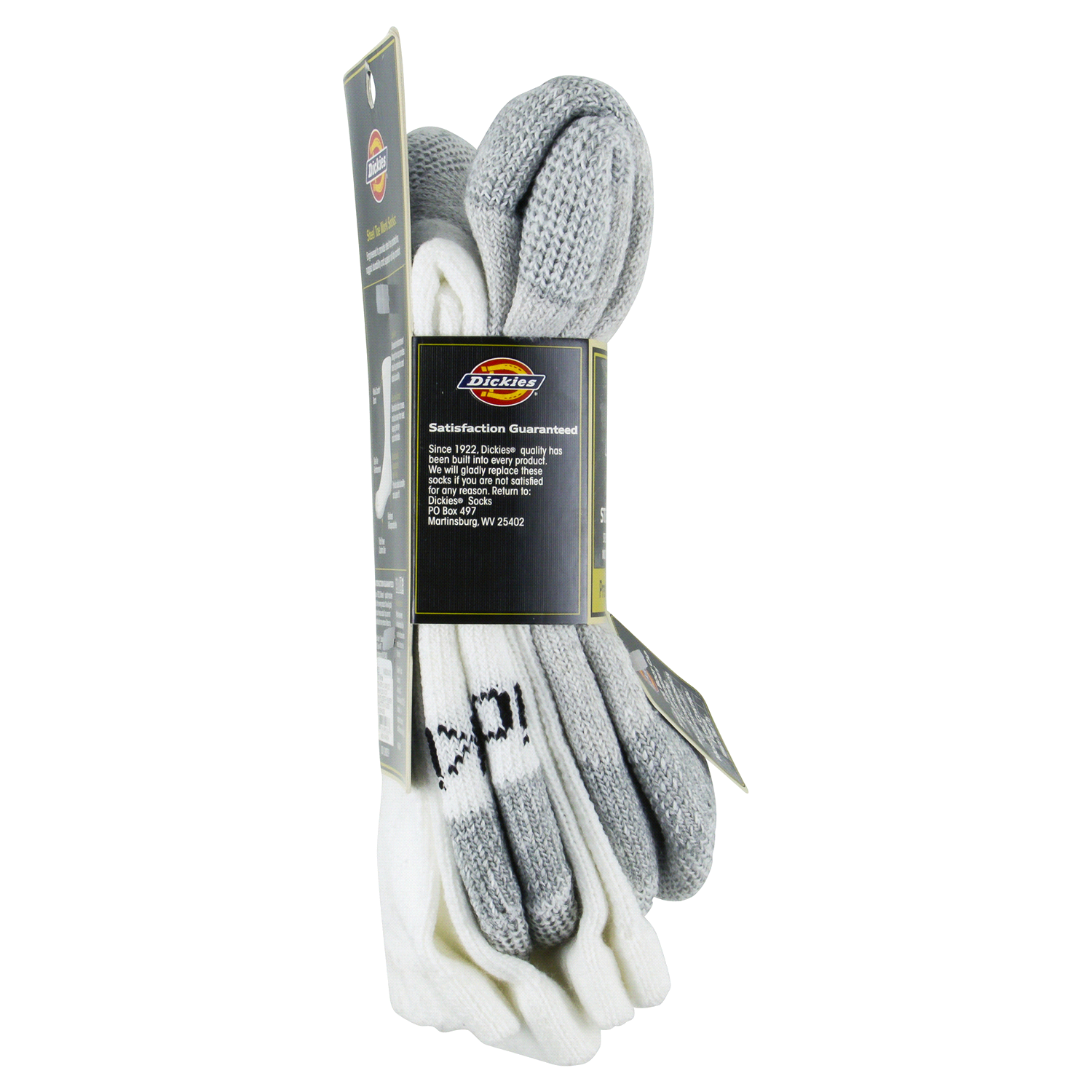 slide 2 of 3, Dickies Steel Toe Crew Socks, 2 Pair, Size 6-12, 6 ct