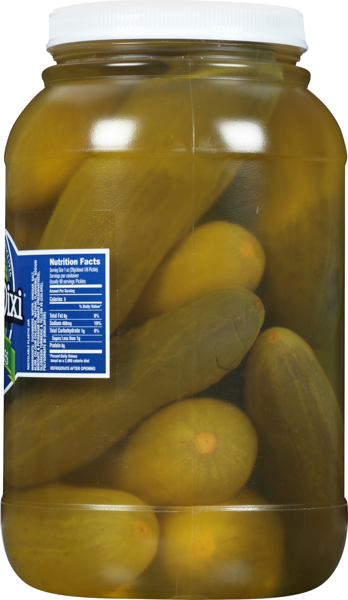 slide 3 of 5, Del-Dixi Del Dixi Dill Pickles 12-16 Count 1 Gal. Plastic Jar, 1 gal