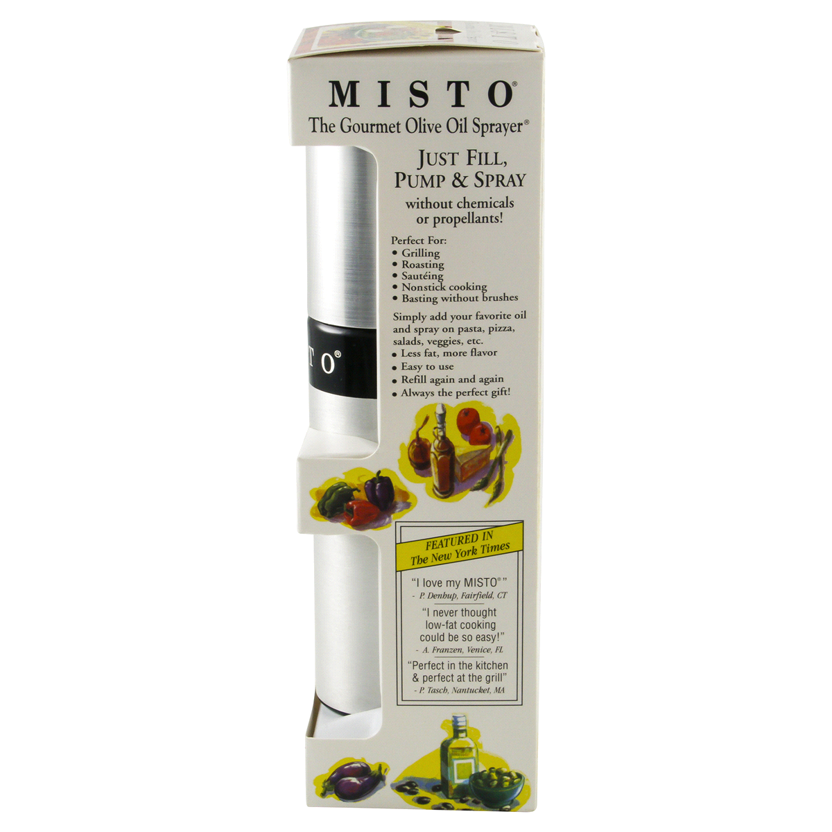 slide 11 of 21, Misto Aluminum Bottle Oil Sprayer, 1 ct