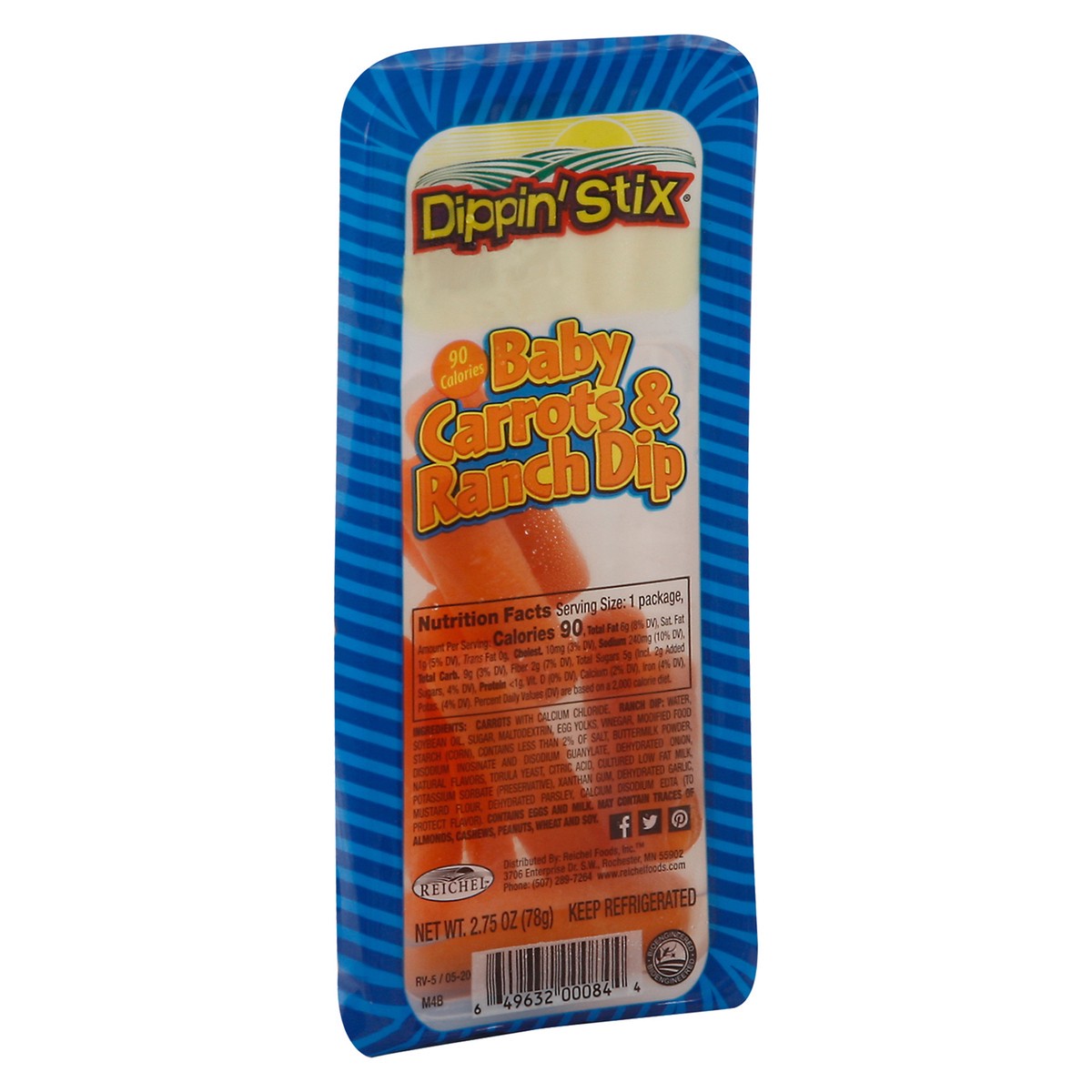 slide 2 of 9, Dippin'Stix Dippin' Stix Baby Carrots & Ranch Dip, 2.75oz, 2.75 oz