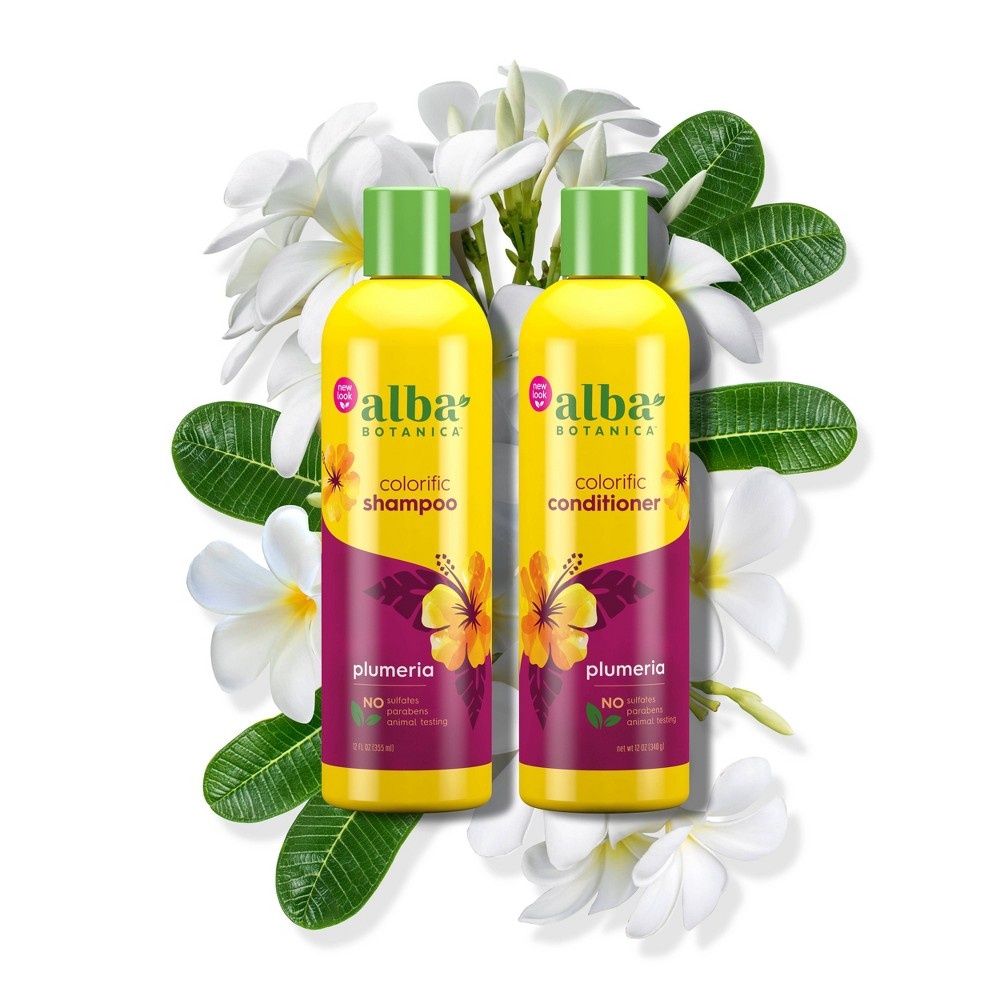 slide 2 of 3, Alba Botanica Colorific Shampoo, Plumeria, 12 oz