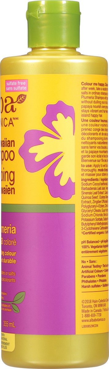 slide 6 of 7, Alba Botanica Colorific Plumeria Hawaiian Shampoo, 12 oz