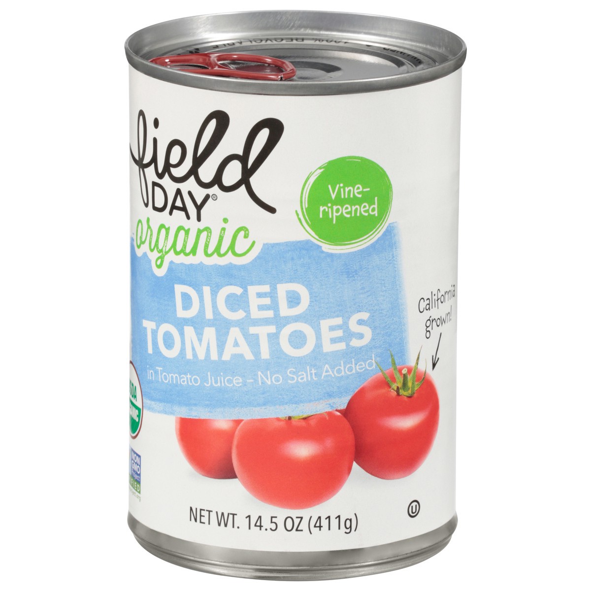 slide 8 of 14, Field Day Diced Organic Tomatoes 14.5 oz, 14.5 oz