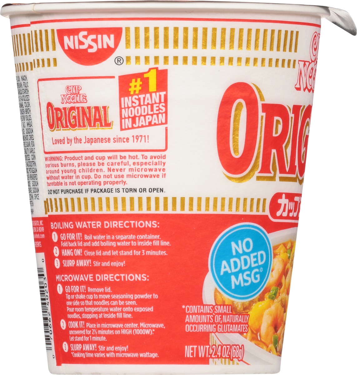 slide 8 of 11, Nissin Cup Noodles Originial Unit, 2.4 oz