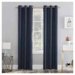 Sun Zero Doret Blackout Panel Pair Navy 74x84"