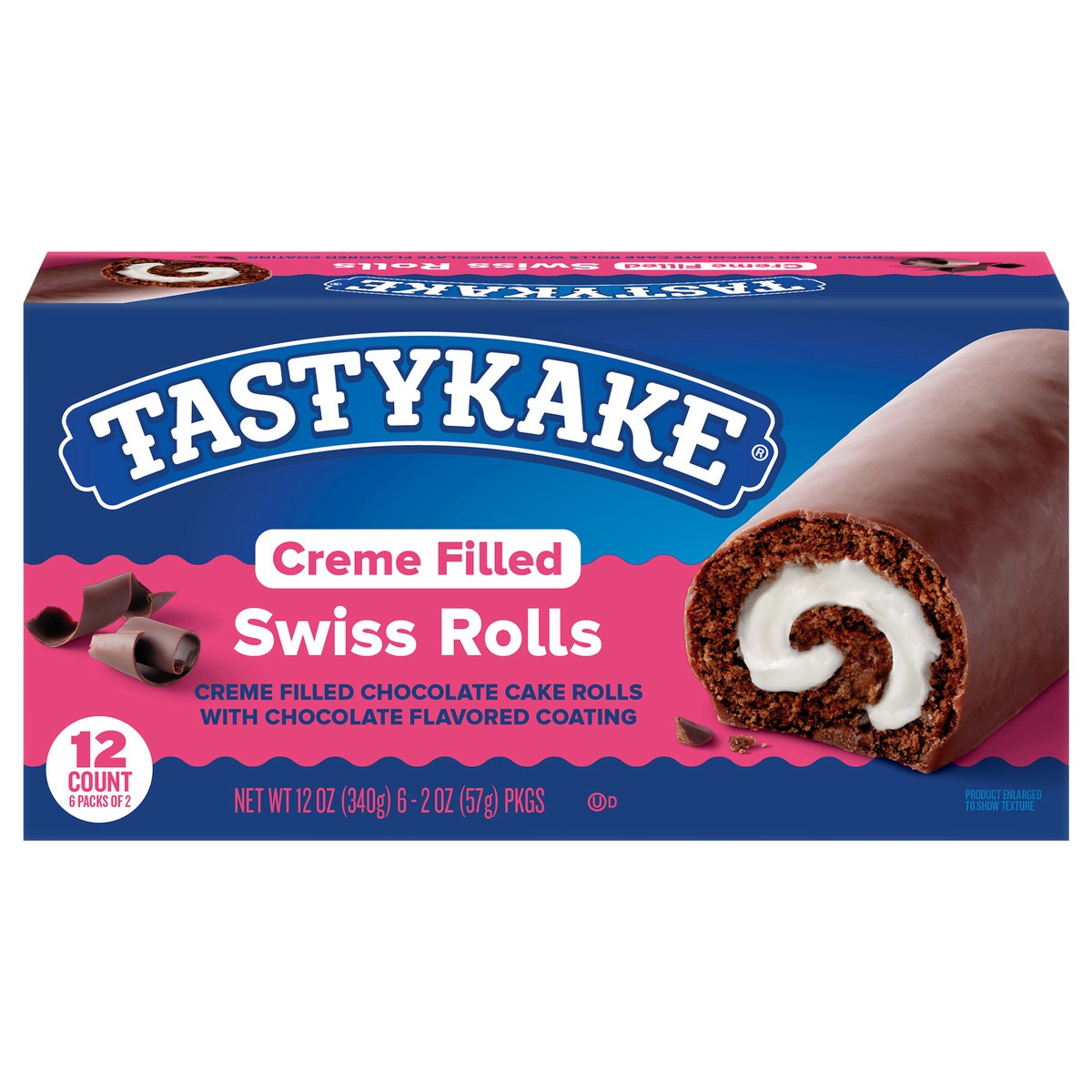 slide 1 of 14, Tastykake Creme Filled Swiss Rolls Family 12 Pack 12 Pack 6 ea, 6 ct